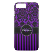 iPhone 7 Hoesje | Schade | Stripes | PAARS (Achterkant)