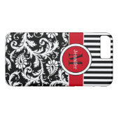 iPhone 7 Hoesje | Schade | Stripes | Rood (Achterkant (Horizontaal))