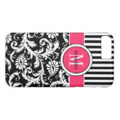 iPhone 7 Hoesje | Schade | Stripes | Roze 2 (Achterkant (Horizontaal))
