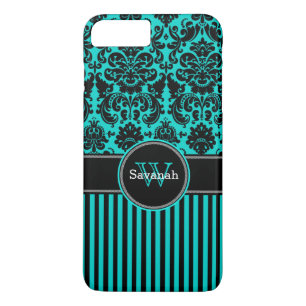 iPhone 7 Hoesje   Schade   Stripes   Turquoise