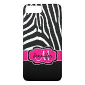 iPhone 7 Hoesje | Zebrastropen | Fuchsia (Achterkant)