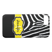 iPhone 7 Hoesje | Zebrastropen | Geel (Achterkant (Horizontaal))