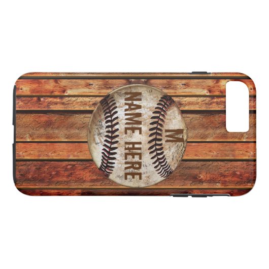 iPhone 7 PLUS Baseball Hoesje GEPERSONALISEERD (Achterkant (Horizontaal))