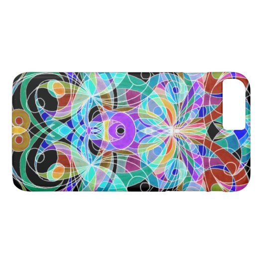 iPhone 7 plus Hoesje etnische stijl (Achterkant (Horizontaal))