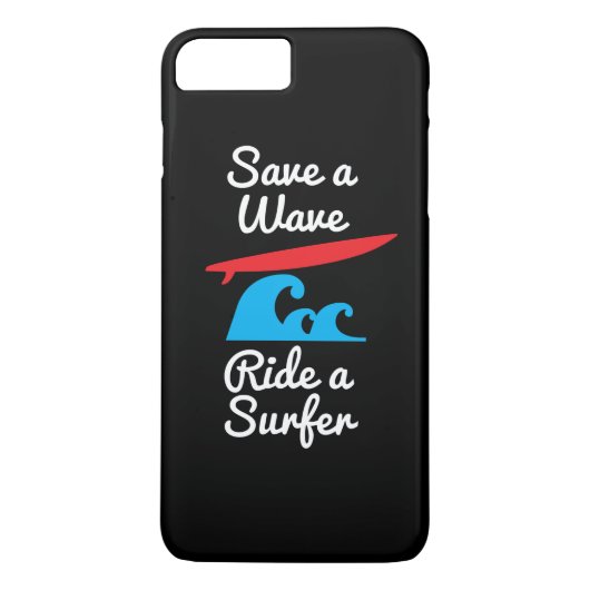 iPhone 7 Plus Hoesje Hoesje - Rider a Surfer (Achterkant)