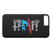 iPhone 7 Plus Hoesje Hoesje - Rider a Surfer (Achterkant (Horizontaal))