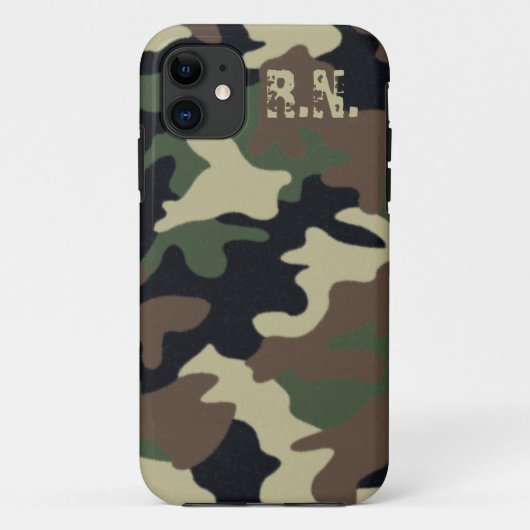 iPhone Aangepaste Forest Camo Hoesje (Achterkant)