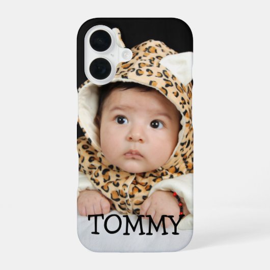 Iphone aangepaste naam gepersonaliseerd 16 hoesje (Achterkant)