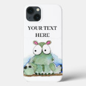 iPhone aanpassen - Groene Hippo Case-Mate iPhone Case (Achterkant)