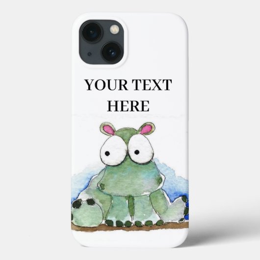 iPhone aanpassen - Groene Hippo Case-Mate iPhone Case (Achterkant)