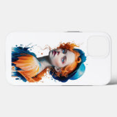 IPhone achterklep kleur 3D meisje ontwerp Case-Mate iPhone Case (Achterkant (horizontaal))