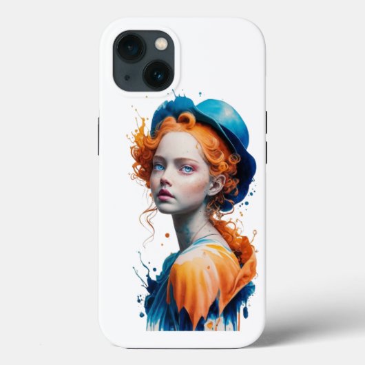 IPhone achterklep kleur 3D meisje ontwerp Case-Mate iPhone Case (Achterkant)