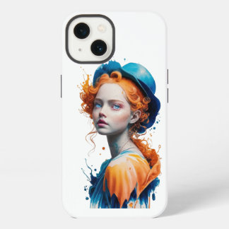 IPhone achterklep kleur 3D meisje ontwerp 13 Hoesje