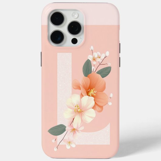 iPhone Alphabet initiaal logo L telefoonhoesje Case-Mate iPhone Case (Achterkant)