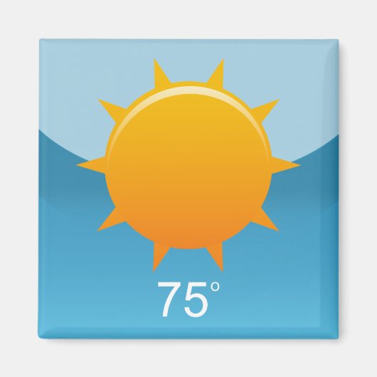 iPhone App Magnet - Weer (Voorkant)