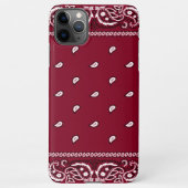 iPhone Bandana Burgundy Phone Case Hoesje (Achterkant)