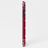 iPhone Bandana Burgundy Phone Case Hoesje (Linkerkant)