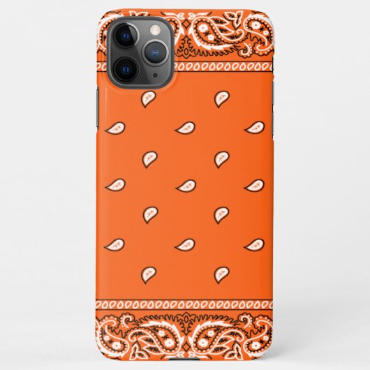 iPhone Bandana Oranje telefoonkwestie Hoesje (Achterkant)