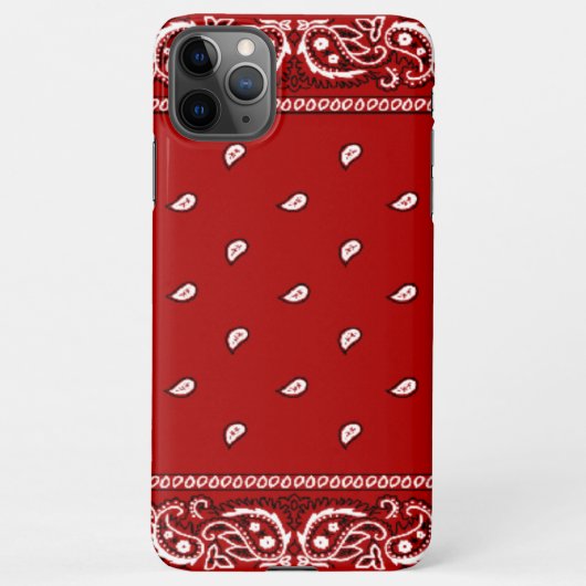 iPhone Bandana Red Phone Case Hoesje (Achterkant)