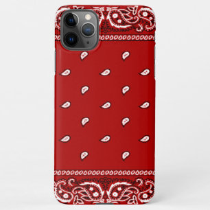 iPhone Bandana Red Phone Case 11Pro Max Hoesje