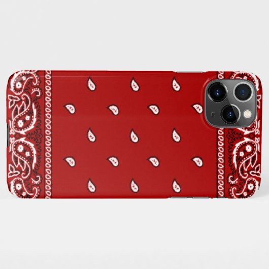 iPhone Bandana Red Phone Case iPhone Hoesje (Achterkant horizontaal)