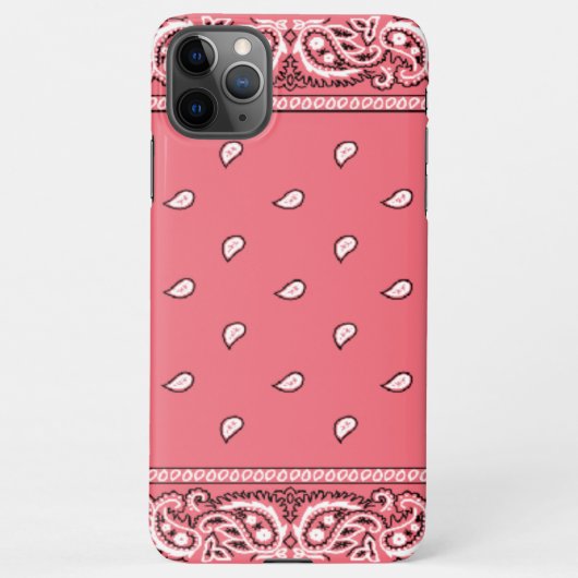 iPhone Bandana Roze telefoontas iPhone Hoesje (Achterkant)