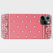iPhone Bandana Roze telefoontas iPhone Hoesje (Achterkant horizontaal)