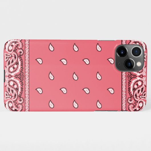 iPhone Bandana Roze telefoontas iPhone Hoesje (Achterkant horizontaal)