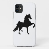 Iphone Barely daar Hoesje / Saddlebred Silhouette (Achterkant)