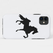 Iphone Barely daar Hoesje / Saddlebred Silhouette (Achterkant (horizontaal))
