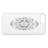 iPhone Black en Gold Monogram Case-Mate iPhone Case (Achterkant (Horizontaal))