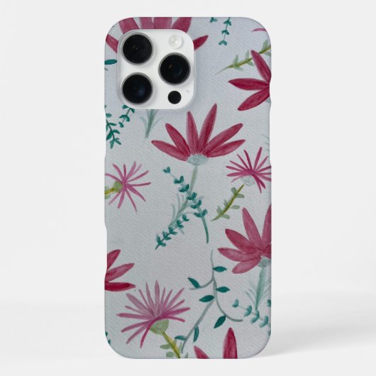 iPhone bloemen botanische case Hoesje (Achterkant)