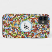 iPhone Case 5/5S-springen kleurrijk Snoep Roze (Achterkant (horizontaal))