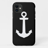 IPhone case anchor zwart (Achterkant)