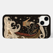 iPhone Case Aquarius tapesHemelse Zodiac Art (Achterkant (horizontaal))