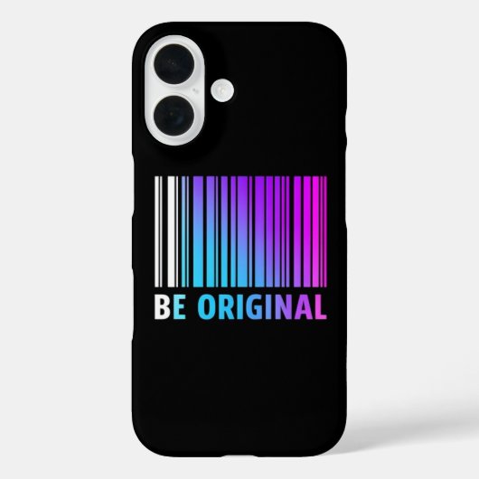 Iphone case "Be original" (Achterkant)