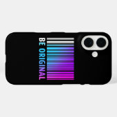 Iphone case "Be original" (Achterkant (horizontaal))