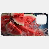 iPhone case beste ontwerp vruchten van watermeloen (Achterkant (horizontaal))