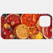 iPhone case beste vruchten plakken print (Achterkant (horizontaal))