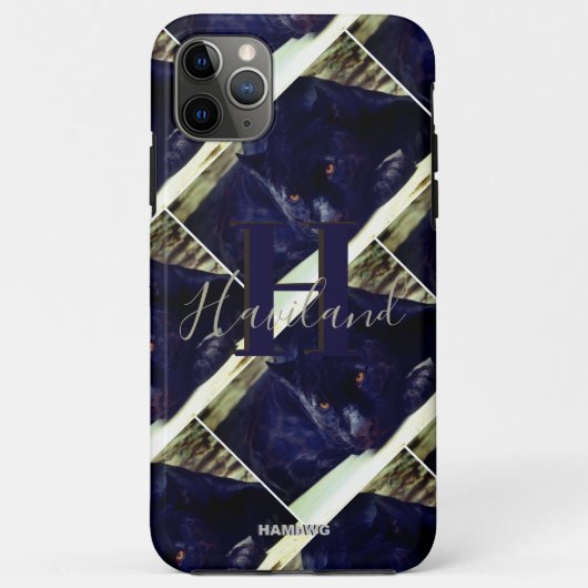 iPhone Case Black Leopard-verbetering - HAMbWG (Achterkant)