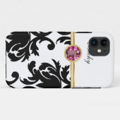 iPhone Case Bling Monogram (Achterkant (horizontaal))