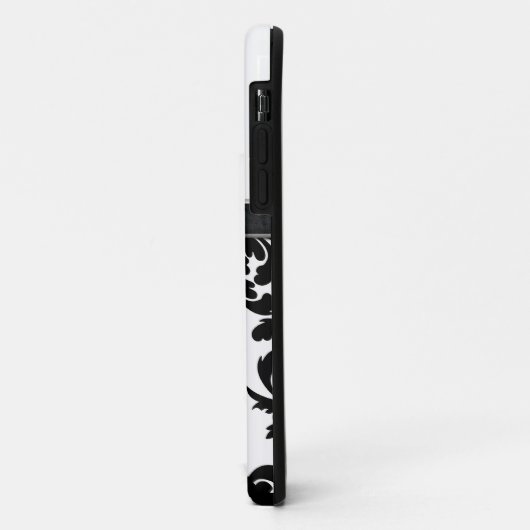 iPhone Case Blue Bow Monogrammed (Achterkant/links)