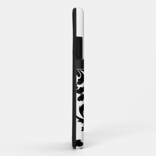 iPhone Case Blue Bow Monogrammed (Achterkant/rechts)