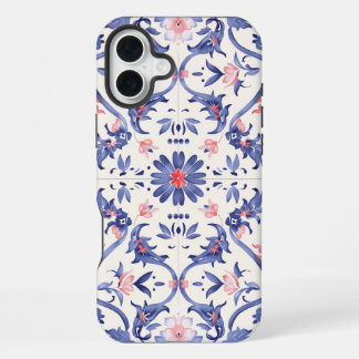  iPhone Case: blue@pink. 16 Plus Hoesje