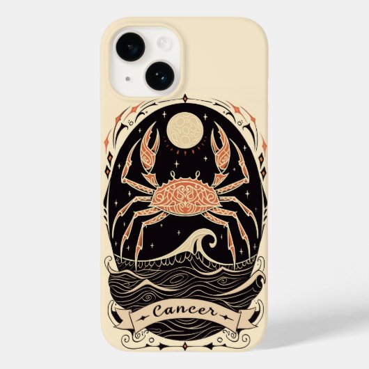 iPhone Case Cancer Celestial Zodiac Art (Achterkant)