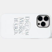 iPhone Case - Droom groot, werk hard (Achterkant (horizontaal))