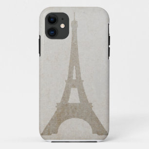 iPhone case Eiffel Tower Paris linnen vintage