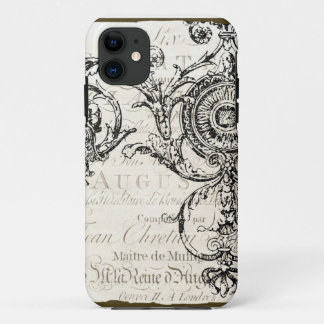 iPhone Case  Ephemera French Script