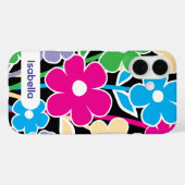 iPhone case floral colorful pattern aesthetic (Achterkant (horizontaal))