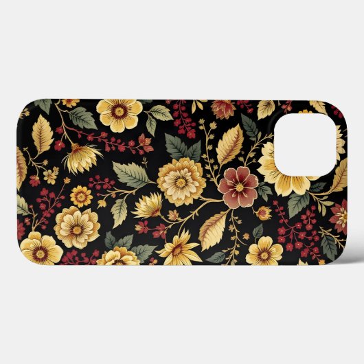 iPhone case flowers pattern (Achterkant (horizontaal))
